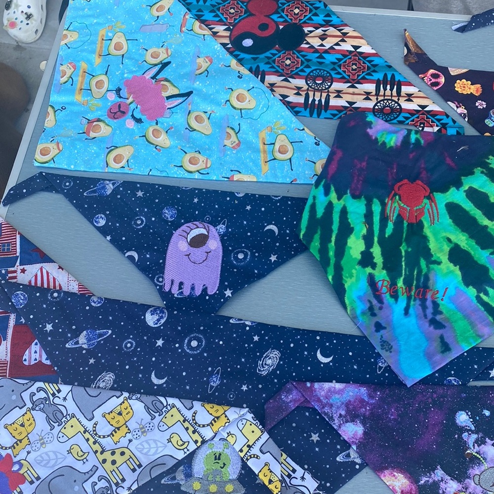 HANDMADE DOG BANDANNAS!